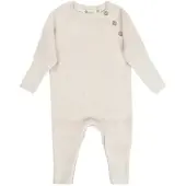 Sterntaler Safari Strickoverall mit Mitwachsbündchen, natur, 80