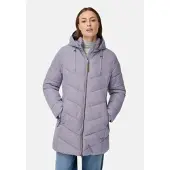 Camel active Wattierte Jacke mit abnehmbarer Kapuze in Lila | Gr.: 48