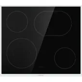 Gorenje ECD643BX Glaskeramik-Kochfeld, Schwarz, Edelstahl, Integriert, Keramik, Glaskeramik, 4 Zone(n), 4 Zone(n)