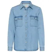 Camel active Langarmbluse in mid blue | Gr.: S