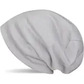 StyleBREAKER Feinstrick Beanie Mütze in Hellgrau | Gr.: onesize