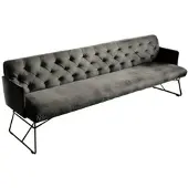 KAWOLA ESSZIMMERBANK CHARME Grau Velvet