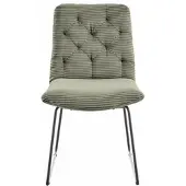 KAWOLA Stuhl NEW CHARME Esszimmerstuhl Cord olivgrün