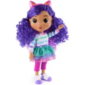 Spin Master Gabby's Dollhouse DREAMWORKS - Interaktive Party Gabby, 33cm große Puppe mit Geräuscheffekten und Katzenohren zum Wenden, Große Puppe, Weiblich, 3 Jahr(e), Mädchen, Mit Ton, Sprachfunktion