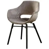 KAWOLA STUHL ZAJA Grau Velvet (1er-Set)