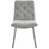 KAWOLA Stuhl NEW CHARME Esszimmerstuhl Cord steingrau