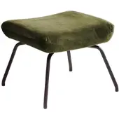 KAWOLA Hocker LOTTE Polsterhocker velvet olivgrün