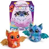 Hatchimals Kuscheltier - Lebendige Mysterienluke - Draggle - Gem - - One Size - Kuscheltiere