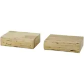 KAWOLA NACHTTISCH SESA 2ER SET Holz Akazie