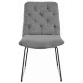 KAWOLA Stuhl NEW CHARME Esszimmerstuhl Cord grau