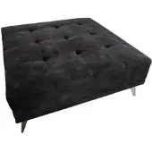 KAWOLA Hocker WIOLO velvet anthrazit