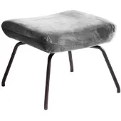 KAWOLA HOCKER LOTTE Silber Velvet