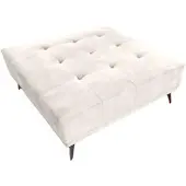 KAWOLA HOCKER WIOLO Cremeweiß Velvet