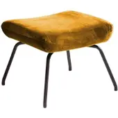 KAWOLA Hocker LOTTE Polsterhocker velvet curry