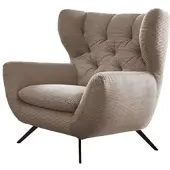 KAWOLA Sessel CHARME Hochlehnsessel Cord taupe