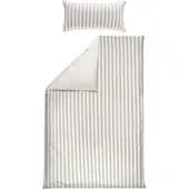Erwin Müller Mako-Satin Wendebettwäsche in taupe-weiß | Gr.: 135x200 cm + 40x80 cm