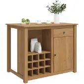 vidaXL Kücheninsel Set 2 stk. PANAMA Honigwachs 112 x 77 x 90 cm