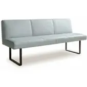 KAWOLA Esszimmerbank ELEEN Leder hellblau 223cm