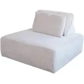 KAWOLA Hocker WIOLO SOFT Polsterhocker mit Rückenkissen Cord hellgrau