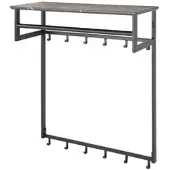 KAWOLA GARDEROBE SESTA Grau Kunststoff