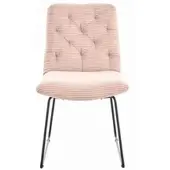 KAWOLA Stuhl NEW CHARME Esszimmerstuhl Cord rosa