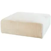 KAWOLA Hocker WIOLO SOFT Sitzelement für Modulsofa Cord cremeweiß