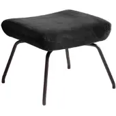 KAWOLA HOCKER LOTTE Schwarz Velvet