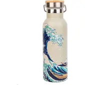 Erik Editores The Great Wave Of Kanagawa Hokusai Metallflasche Mit Griff