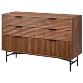 Home24 Sideboard KNIVS 6 Schubladen in Walnuss | Gr.: onesize