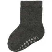 Sterntaler ABS Socken Wolle uni in dunkelgrau mel. | Gr.: 34