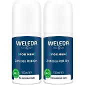 Weleda for Men 24 h Deo Roll-on 2x 2x50 ml Flaschen