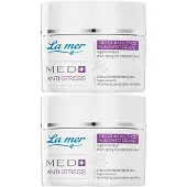La Mer Med+ Anti-Stress reichhalt.Nachtcre.o.Parf. 2x 2x50 ml Nachtcreme