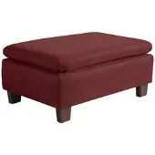 58 aufm Kessel POLSTERHOCKER Kaylil Flachgewebe rot | Gr.: onesize
