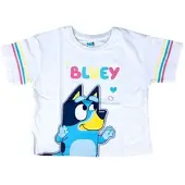 Bluey T-Shirt Crop Top in Weiß | Gr.: 116