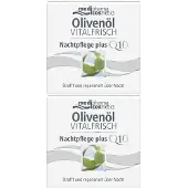 Medipharma cosmetics Olivenöl Vitalfrisch Nachtpflege Creme 2x 2x50 ml