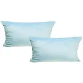Jack 2er Set Teddy Flausch Kissenhülle Kissenbezug in Hellblau | Gr.: 50x50 cm
