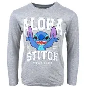 Lilo & Stitch Langarmshirt Disney in Grau | Gr.: 110