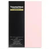 Traumschloss Premium Edel-Jersey Spannbettlaken in puder (rosé) | Gr.: 140-160 x 200-220 cm