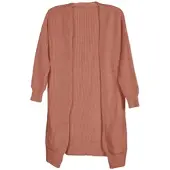 StyleBREAKER Long Cardigan in Altrose | Gr.: onesize