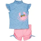 Playshoes UV-Schutz Bade-Set Krebs in blau/pink | Gr.: 74/80