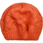 StyleBREAKER Strick Baskenmütze in Orange | Gr.: onesize