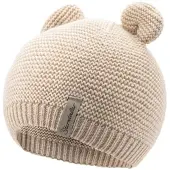 Sterntaler GOTS Strickmütze Ohren in sand | Gr.: 47 cm