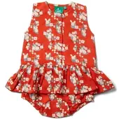 Little green radicals Rüschen-Romper in Rot | Gr.: 12-18 MONATE