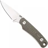 Knafs Co. Little Lulu 00596 Stonewashed MagnaCut, Green Micarta, Fahrtenmesser
