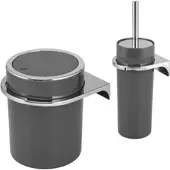 Bremermann Badezimmer-Set Zubehör-Set 2-tlg. Savona grau | Gr.: onesize