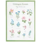 Greengate Geschirrtuch AGNES MY HERBARIUM Weiß mit Blumen | Gr.: onesize