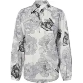 Marie Lund Blusenshirt in ecru grau - 0004 | Gr.: 44