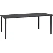Furnicato Outdoor-esstisch Anthrazit 190x90x74 Cm Stahl