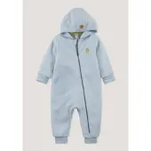 Hessnatur Softfleece Overall Regular in helles jeansblau | Gr.: 50/56
