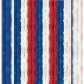 Arsvita Flauschvorhang 160x220 cm Unistreifen rot - weiß - blau
